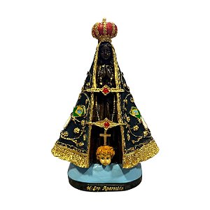 IMAGEM EM RESINA 21 CM SRA APARECIDA