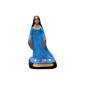 IMAGEM DE GESSO IEMANJÁ AZUL 12 CM