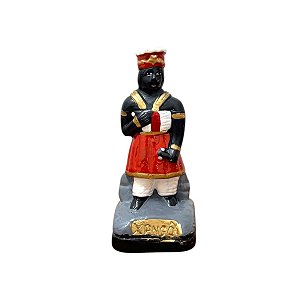 IMAGEM DE GESSO ORIXÁ XANGÔ 12 CM