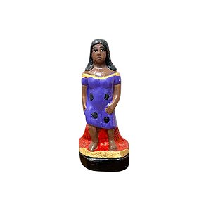 IMAGEM DE GESSO P.G. MULAMBO ROXA 12 CM
