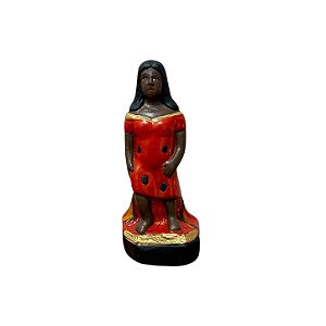 IMAGEM DE GESSO P.G. MULAMBO VERMELHA 12 CM