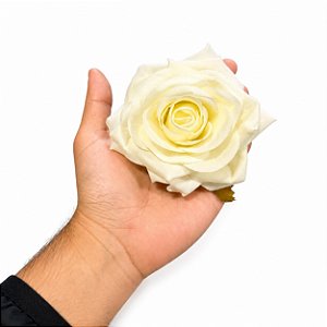 PRESILHA ROSA BRANCA VELUDO