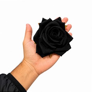 PRESILHA ROSA PRETA VELUDO