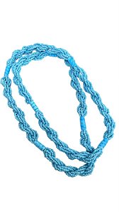 BRAJA DE MIÇANGÃO 7 FIOS AZUL CLARO OPACO