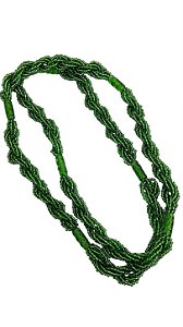 BRAJA DE MIÇANGÃO 7 FIOS VERDE CRISTAL