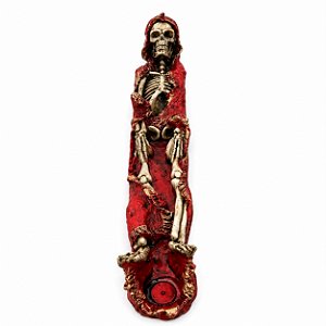 INCENSÁRIO BARRA CAVEIRA DA MORTE VERMELHO