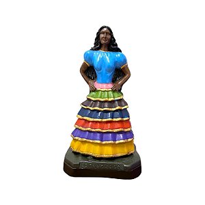IMAGEM DE GESSO BAIANA SETE SAIAS 20 CM