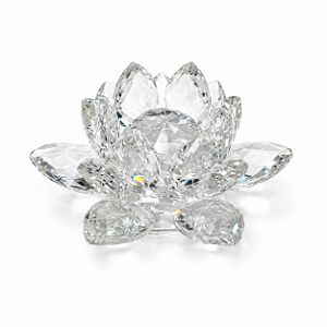 FLOR DE LOTUS EM CRISTAL - TRANSPARENTE