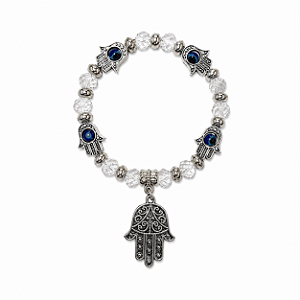 PULSEIRA OLHO GREGO PRATA