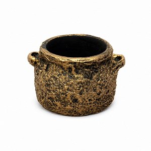 CARLDEIRÃO INCENSÁRIO GR 8CM DOURADO