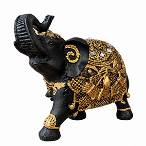 ELEFANTE DA SORTE PEQUENO PRETO