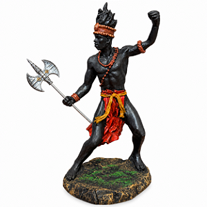 ORIXÁ EM RESINA XANGÔ AFRICANO