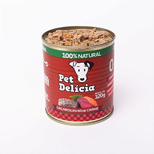 Pet Delicia Caçarolinha de Carne Alimentação Úmida para Cães - 320g
