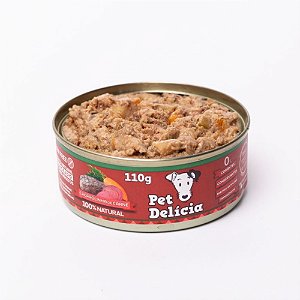 Pet Delicia Caçarolinha de Carne Alimentação Úmida para Cães - 110g