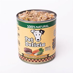 Pet Delicia Panelinha de Carne Alimentação Úmida para Cães - 320g