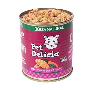 Pet Delicia Maravilha de Frango Alimentação Úmida para Gatos - 320g