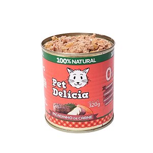 Pet Delicia Picadinho de Carne Alimentação Úmida para Gatos - 320g