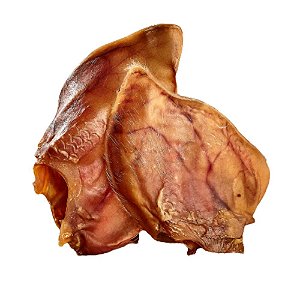 Orelha Suína Desidratada Mordedor Natural para Cães - 2 Unidades Bicho do Mato 100% Natural