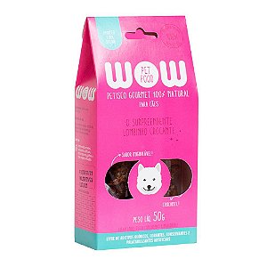 Petisco Natural Para Cães Sabor Lombinho Crocante WOW Pet Food – 50g  Petisco 100% Natural