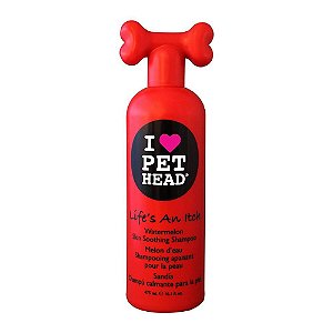 Shampoo Pet Head Calmante Para Peles Sensíveis Lifes Na Itch Para Cães 475ml
