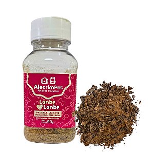 Pó Saborizante 100% Natural Para Ração Lambe Lambe Cães e Gatos 70g Sabor Rim bovino AlecrimPet