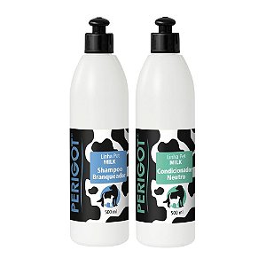 Kit Perigot Shampoo Branqueador + Condicionador Milk 500 ml