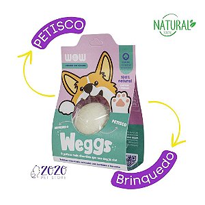 Petisco Natural Para Cães Weggs Sabor Lombinho com Cúrcuma WOW Pet Food – 1 Unidade