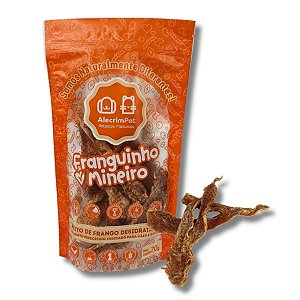 Filé de Frango Desidratado Petisco 100% Natural Para Cães e Gatos 70g Franguinho Mineiro AlecrimPet