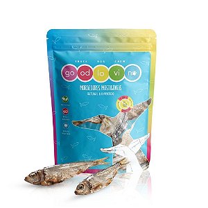 Sardinha Desidratada Mordedor 100% Natural Para Cães e Gatos GoodLovin 2 Unidades