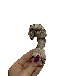 Pele Bovina Desidratada Natuka Knot P Mordedor 100% Natural Para Cães