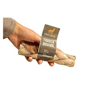 Trança de Pele Bovina Mordedor 100% Natural Para Cães Natuka 1 Unidade P