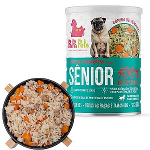 PapaPets Sênior Alimentação Úmida Para Cães Idosos 100% Natural 280g