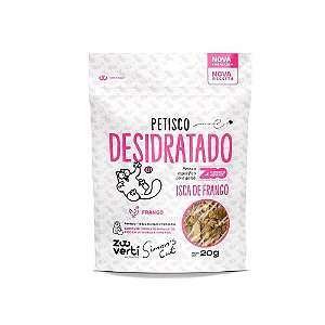 Zooverti Petisco Desidratado Isca de Frango Para Gatos Simon’S Cat 100% Natural 20g
