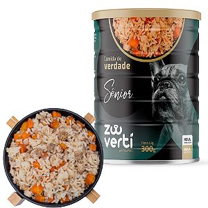 Zooverti Sênior Alimentação Úmida 100% Natural Para Cães Idosos 300g