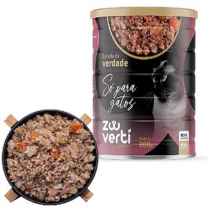 Zooverti Só Para Gatos Alimentação Úmida 100% Natural 300g
