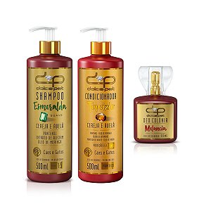 Kit Dolce Pet Shampoo Suave + Condicionador + Perfume Melancia Cães e Gatos