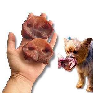 Focinho Suino Mordedor 100% Natural Para Caes 150g Luv