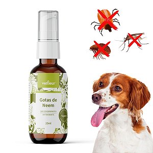 Repelente para Cães Gotas de Neem Bioprotetor Vetfleur 20ml