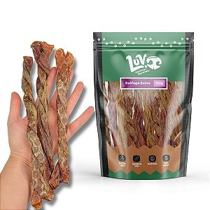 Esôfago Suíno Mordedor 100% Natural Para Cães 150g Unidade Luv