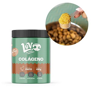 Caldo de Ossos de Pato 100g Colageno Para Cães Luv