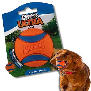 Chuckit Ultra Ball Brinquedo Resistente Bola Para Cães 1 Unidade Tamanho M