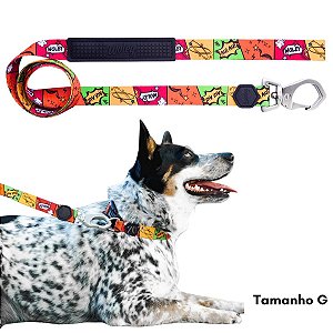 Guia Para Cães Tamanho G HQ Woley Mosquetão Resistente