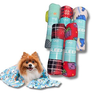 Manta Cobertor Sleep Para Pet Cães e Gatos Tamanho P