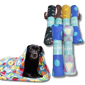Manta Cobertor Sleep Para Pet Cães e Gatos Tamanho G
