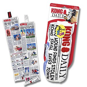 Kong Daily Brinquedo Jornal Pelúcia Interativa Para Cães Extra Grande