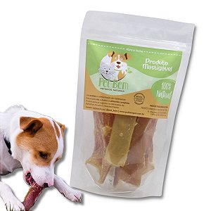Aorta Bovina Mordedor 100% Natural Para Cães Canudinho Pet Bem 70g