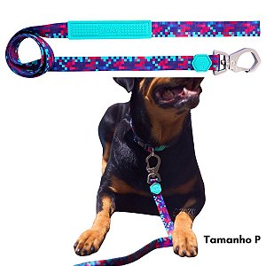 Guia Para Cães Tamanho P Pixel Woley Mosquetão Resistente