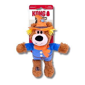 Kong Halloween Pelúcia Para Cães Wild Knots Urso Espantalho P/M