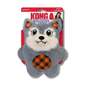 Kong Halloween Pelúcia Para Cães Snuzzles Lobo Mau Tamanho M