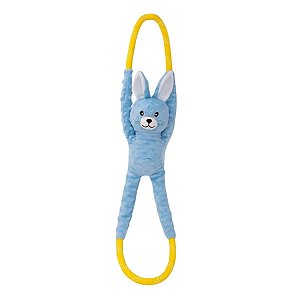 ZippyPaws Pelúcia Para Cães Cabo de Guerra RopeTugz Coelho Com Apito